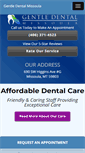 Mobile Screenshot of gentledentalmissoula.com